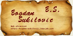 Bogdan Šukilović vizit kartica